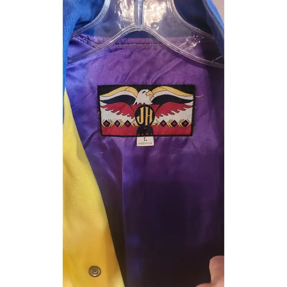 Vintage 90s Jeff Hamilton Cheerios NASCAR Jacket #26 Johnny Benson Roush L J69